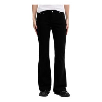 Juicy Couture Jeans, Dames, Zwart, W30, Katoen, Stretch Twill Low Rise Flare Jean