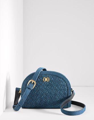 Talbots Rory Woven Denim Crossbody Bag - Estate Blue - 001 - 100% Cotton Talbots