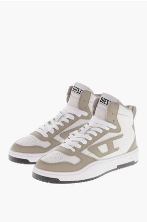 Diesel High-Top Sneakers S-UKIYO V2 Leather Two-Tone size 42,5