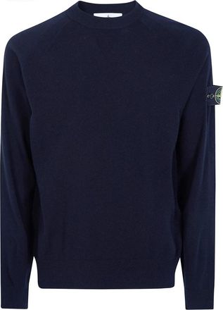 Stone Island Trui met ronde hals - Heren - Ronde hals truien - Blauw - 2XL - Truien & Vesten