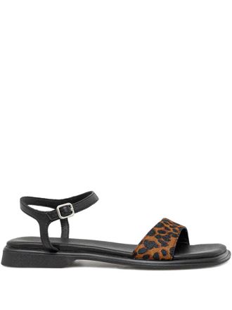 Vagabond Sandali Izzy leopardati in pelle - Marrone