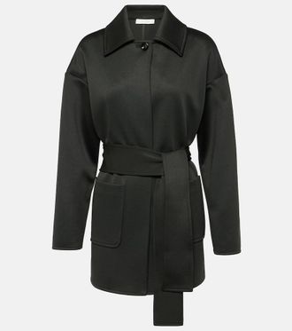 Max Mara Rauche neoprene belted minidress