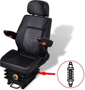 vidaXL Vidaxl - Asiento De Tractor Con Suspensi&oacute;n
