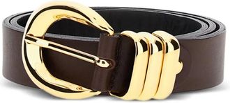 Federica Tosi Cintura in pelle con fibbia - Marrone