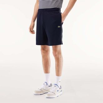 Lacoste Heren Paris Interlock Regular Korte Broek (Blauw/Wit)