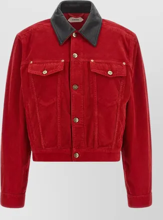 Versace corduroy single breasted jacket