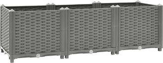 vidaXL Arriate Polipropileno 120x40x38 Cm Vidaxl