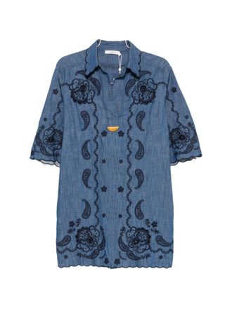 Zimmermann Aster Denim Minikleid