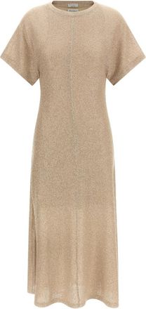 Brunello Cucinelli Beige Sequin dress