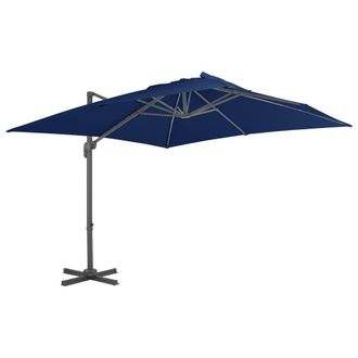 Berkfield Home Cantilever Umbrella with Aluminium Pole 3x3 m Azure Blue