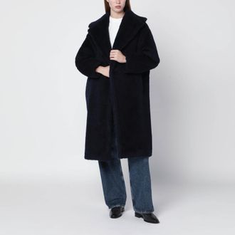 Max Mara Blue Teddy Bear Icon Coat in alpaca and wool
