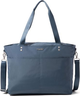 Baggallini Womens Carryall Laptop Tote Crossbody Bag