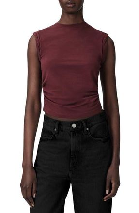 AllSaints West Side Ruched Tank in Burnt Red at Nordstrom, Size X-Small