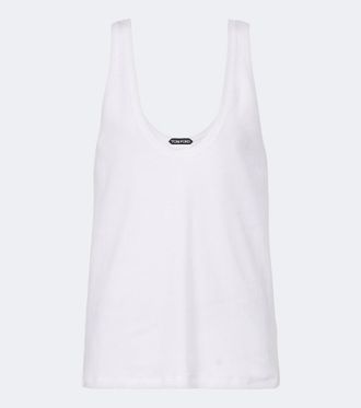 Tom Ford Cotton-blend jersey tank top