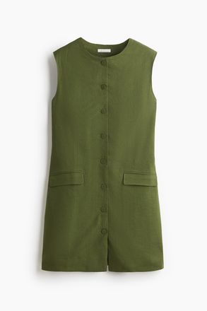 H&M Giletkleid - Dunkelgr&uuml;n