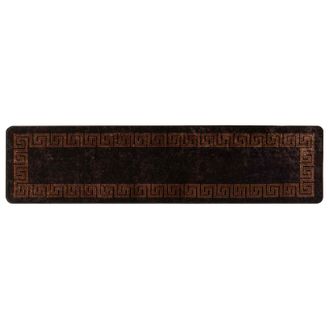 vidaXL Pasillo De Alfombra Marsa Negro 100 X 450 Cm Poli&eacute;ster Y Pvc Vidaxl
