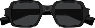 Saint Laurent SL720001 Square Frame Sunglasses - Black