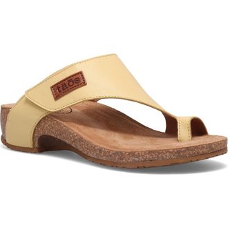 Taos Loop Toe Loop Sandal in Lemon Sorbet at Nordstrom, Size 10-10.5Us
