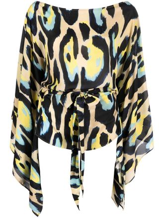 Roberto Cavalli Blusa con stampa - Toni neutri