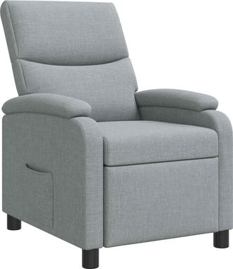vidaXL Recliner Gris Claro Tela Vidaxl