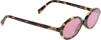 Miu Miu Zonnebril - unisex - Zonnebrillen - Bruin - ONE Size - Accessoires
