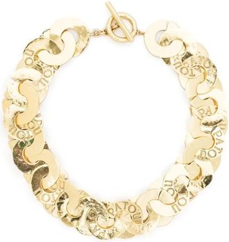 Patou Antieke Munten Ketting - Dames - Kettingen - Geel - ONE Size - Accessoires