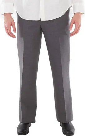 Ferragamo High-Waisted Wool Pants In Grey