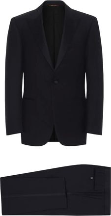 Canali Smoking in lana - Nero