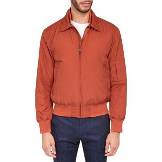 Brooklyn Brigade Solid Water Repellent Bomber Jacket in Orange at Nordstrom, Size Xx-Large