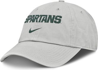 Nike Michigan State Off-Field Club Gameday Nike Mens College Adjustable Hat in Grey | NC010BBMST-U2H