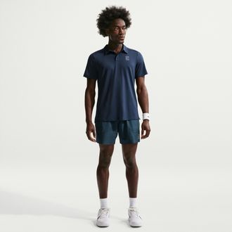 Nike Mens Court Advantage Dri-FIT 6 Tennis Shorts in Blue | FZ6913-478