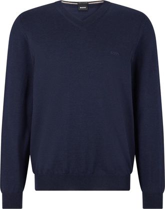 HUGO BOSS V-neck Truien - Heren - V-hals truien - Blauw - 2XL - Truien & Vesten