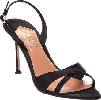 Aquazzura Alex 85 Satin Slingback Sandal