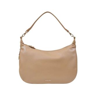 Liu Jo Shoulder Bags, female, Beige, Size: ONE SIZE Chic Beige Handbag with Large Capacity