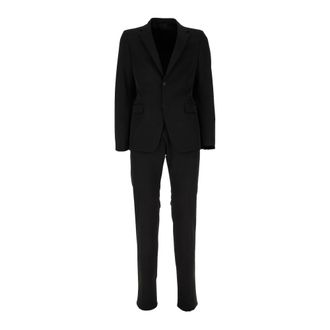 Prada Technical Fabric Single-Breasted Suit - male - Prada - Single Breasted Suits - Black - M - Suits