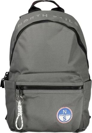 North Sails Backpacks, male, Gray, Size: ONE SIZE Grigio Polyester Backpack