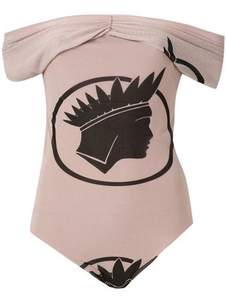 Amir Slama Costume intero con spalle scoperte - Toni neutri