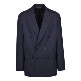 Mauro Grifoni Giacca doppiopetto - Heren - Jassen - Blauw - Maat: L Wol