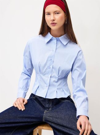 Twik Womens Pleated fit-and-flare shirt
