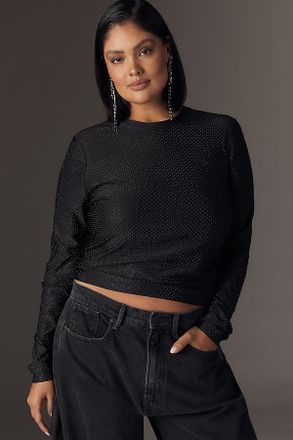 AFRM Kaylee Plus Studded Long-Sleeve Top