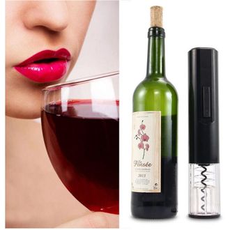 Trade Shop Trade Shop - Abrelatas De Sacacorchos Abiertos De Botellas El&eacute;ctricas Bater&iacute;as Cortador De Abrelatas De Vino