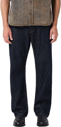 A Gold E Magnus Straight Leg Trouser Jeans in Rinse Dark Indigo at Nordstrom, Size 33