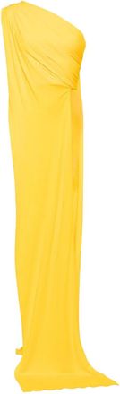 Herve Leroux Asymmetrische gedrapeerde top - Geel