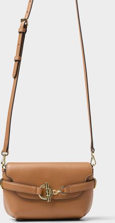 Lauren Ralph Lauren Womens Ring and toggle small leather crossbody bag