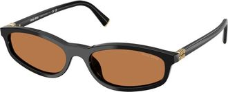 Miu Miu Regard Zonnebril - Dames - Zonnebrillen - Zwart - 54 MM - Accessoires