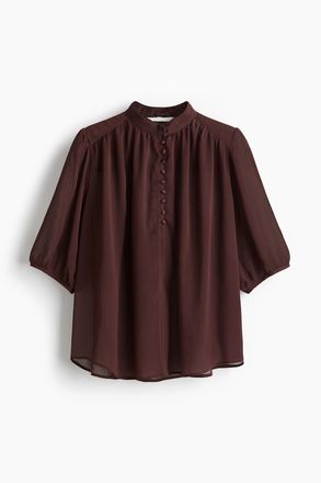H&M Gecrinkelte Bluse - Red