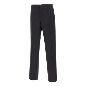 Manuel Ritz Straight Trousers, male, Black, Size: XS Straight Trousers
