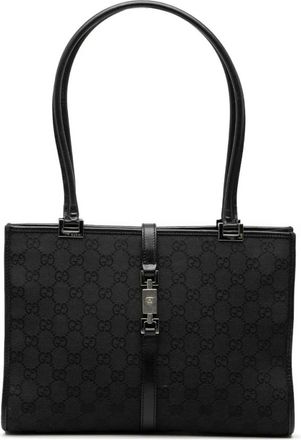 Gucci Pre-owned Handbags, female, Black, Size: ONE SIZE Pre-owned Fabric Shoulder Bag