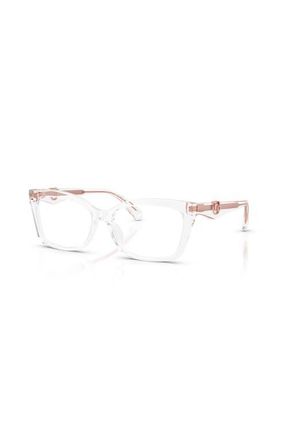 Michael Kors 55mm Rectangle optical glasses in Transparent at Nordstrom
