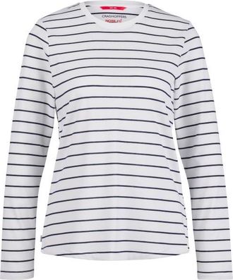 Craghoppers Nosilife Akona Longsleeve Longsleeve f&uuml;r Damen | wei&szlig;/grau